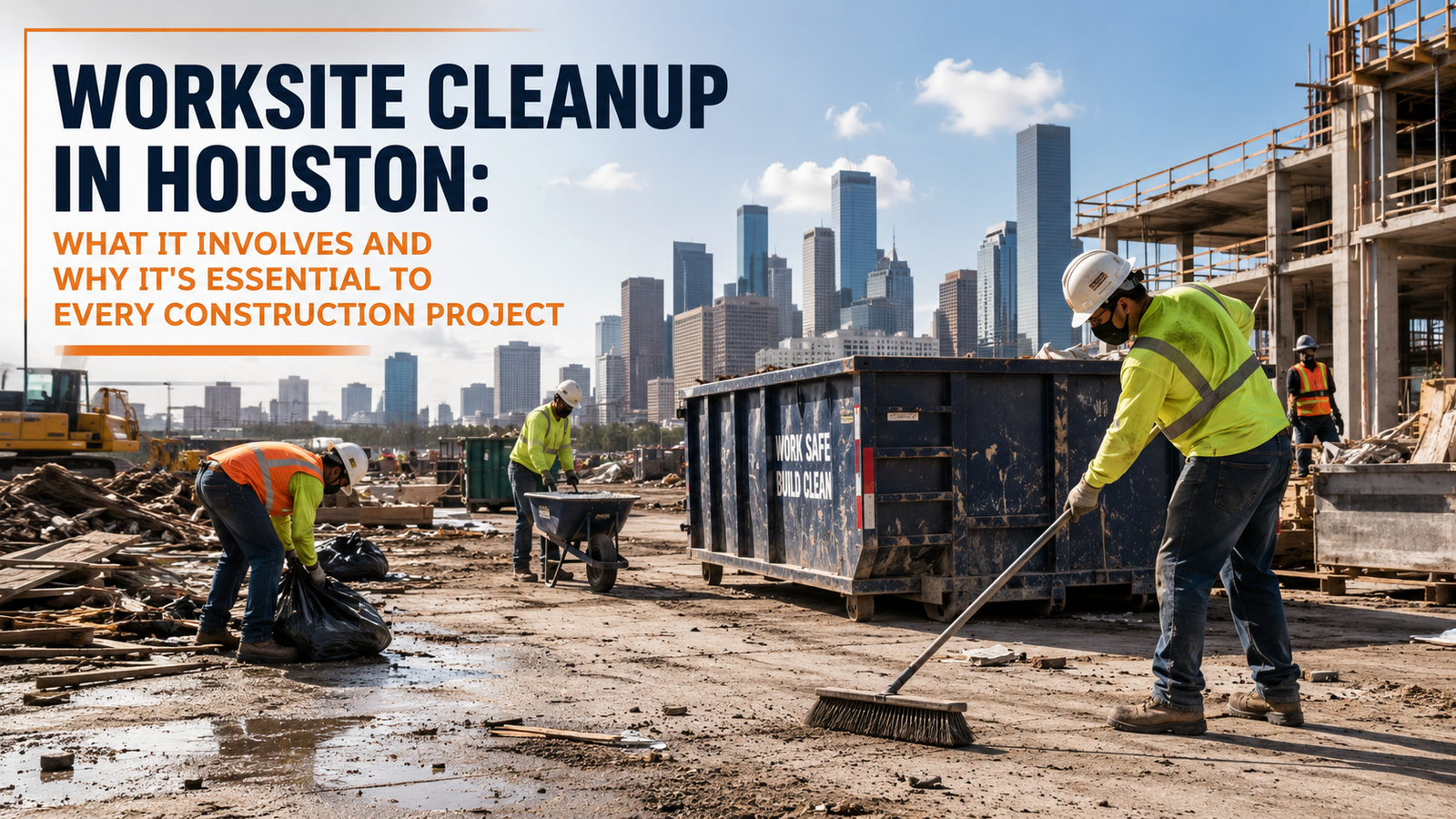 Worksite Cleanup in Houston: What It Involves and Why It's Essential to Every Construction Project